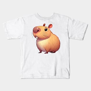 Cute Capybara Illustration Kids T-Shirt